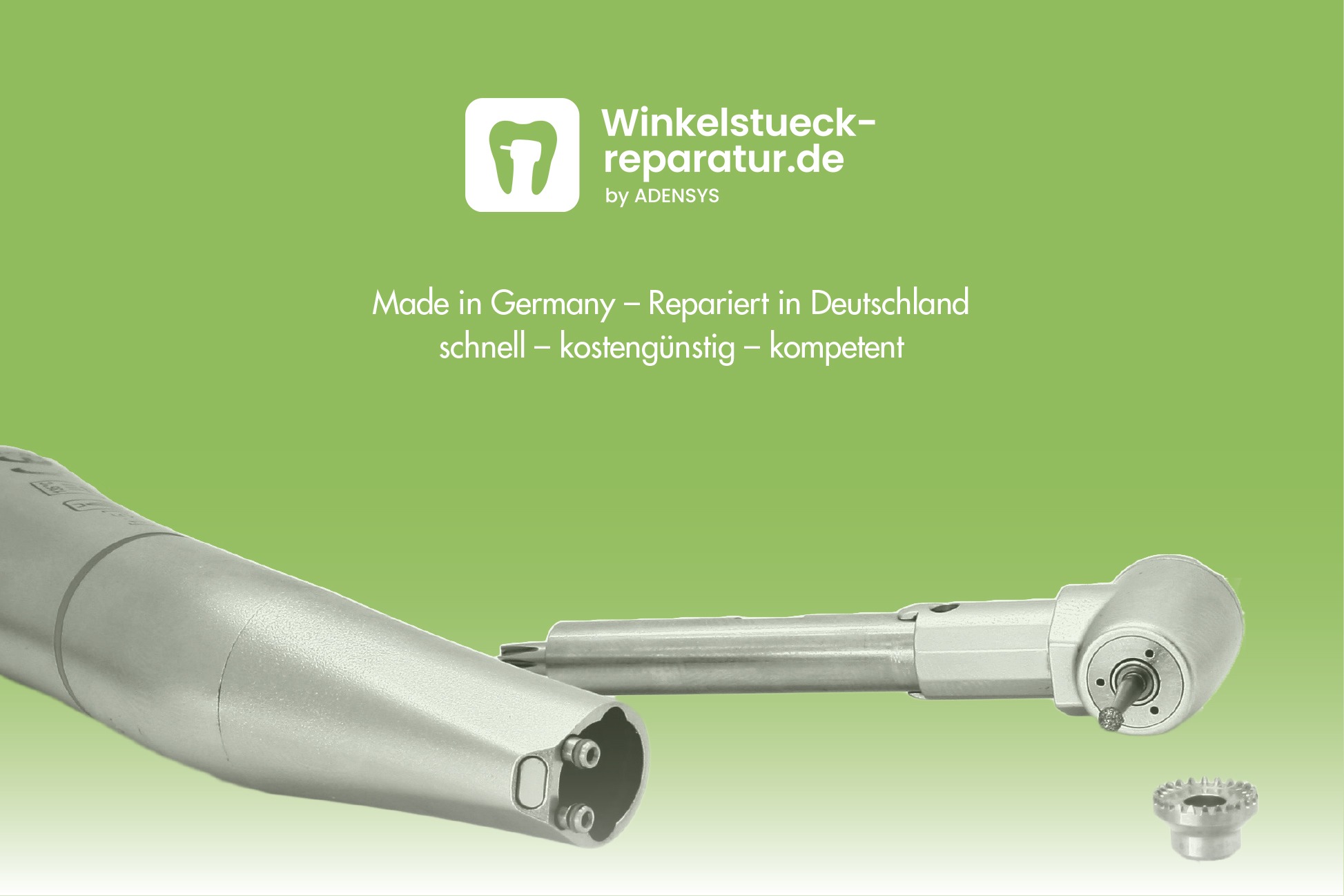 Zwei Portfolios, Eine Stärke: Winkelstück-reparatur.de Und ADENSYS –  360° Kompetenz In Technik Und Service Für Dentalinstrumente